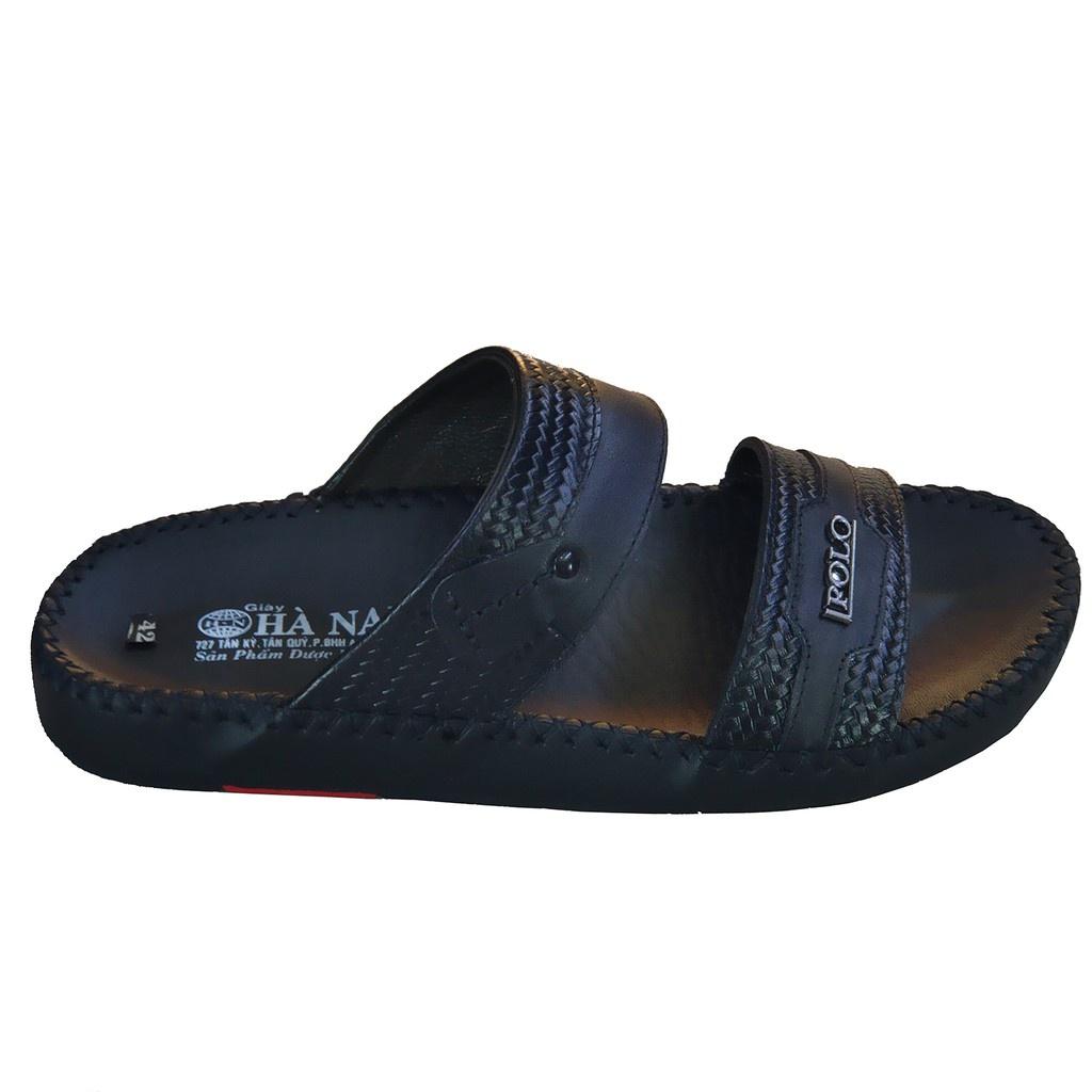 Dép Nam Quai Ngang Da Bò Thật TiTi ĐÔ Cao Cấp DN272d