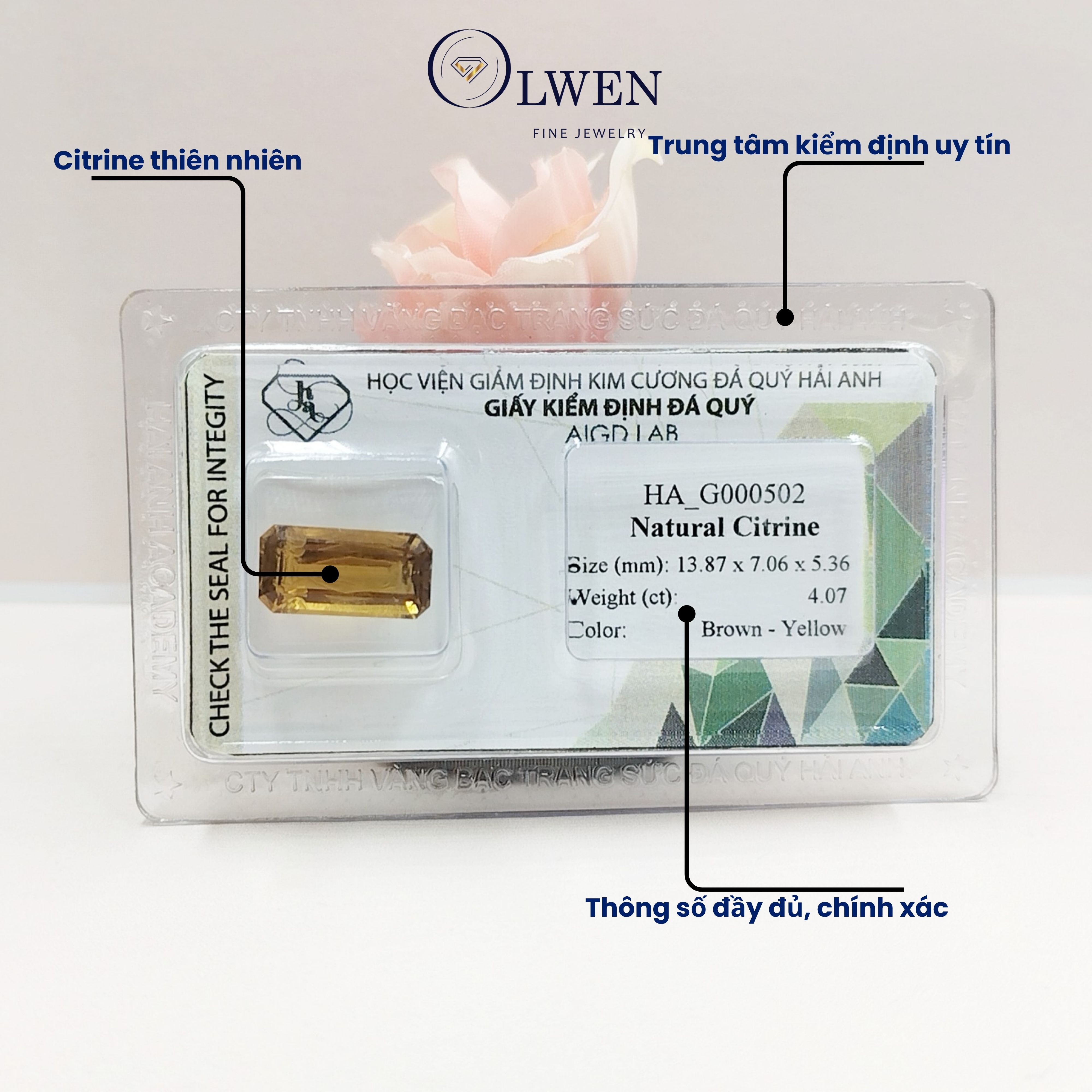 Viên đá thạch anh vàng thiên nhiên_HA-G000502