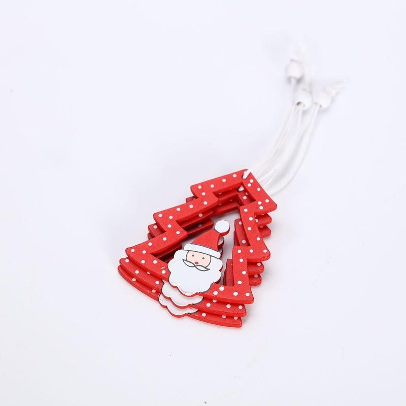 Bộ 12 ngôi sao gỗ trang trí cây thông giáng sinh