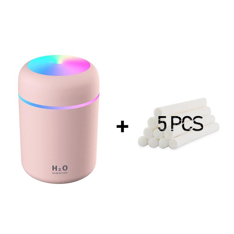 Humidifier Portable USB Ultrasonic Colorful Cup Aroma Diffuser Cool Mist Maker Air Humidifier Purifier With Light For Car Home