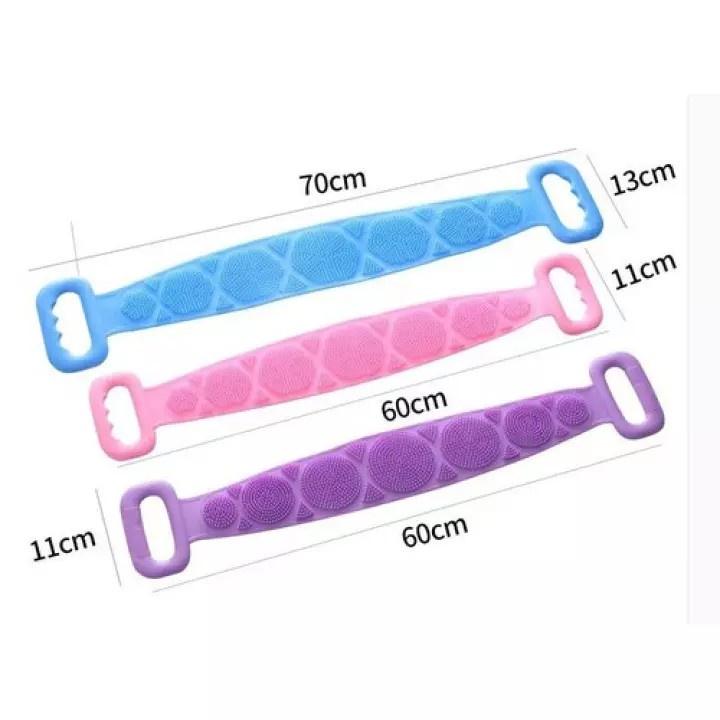 Dây chà lưng 2 mặt mẫu mới - Chà Lưng Silicon - Đai tắm cọ lưng silicon - Dây cọ lưng silicon -giadunghn1