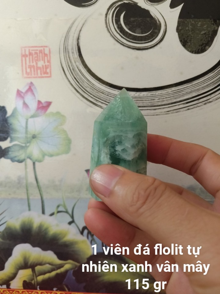 Trụ Đá Flourite Tự Nhiên Màu Xanh, Đá Thanh Tẩy Giúp Hỗ Trợ Reiki, Thiền Định, Sưu Tầm, Chặn Giấy