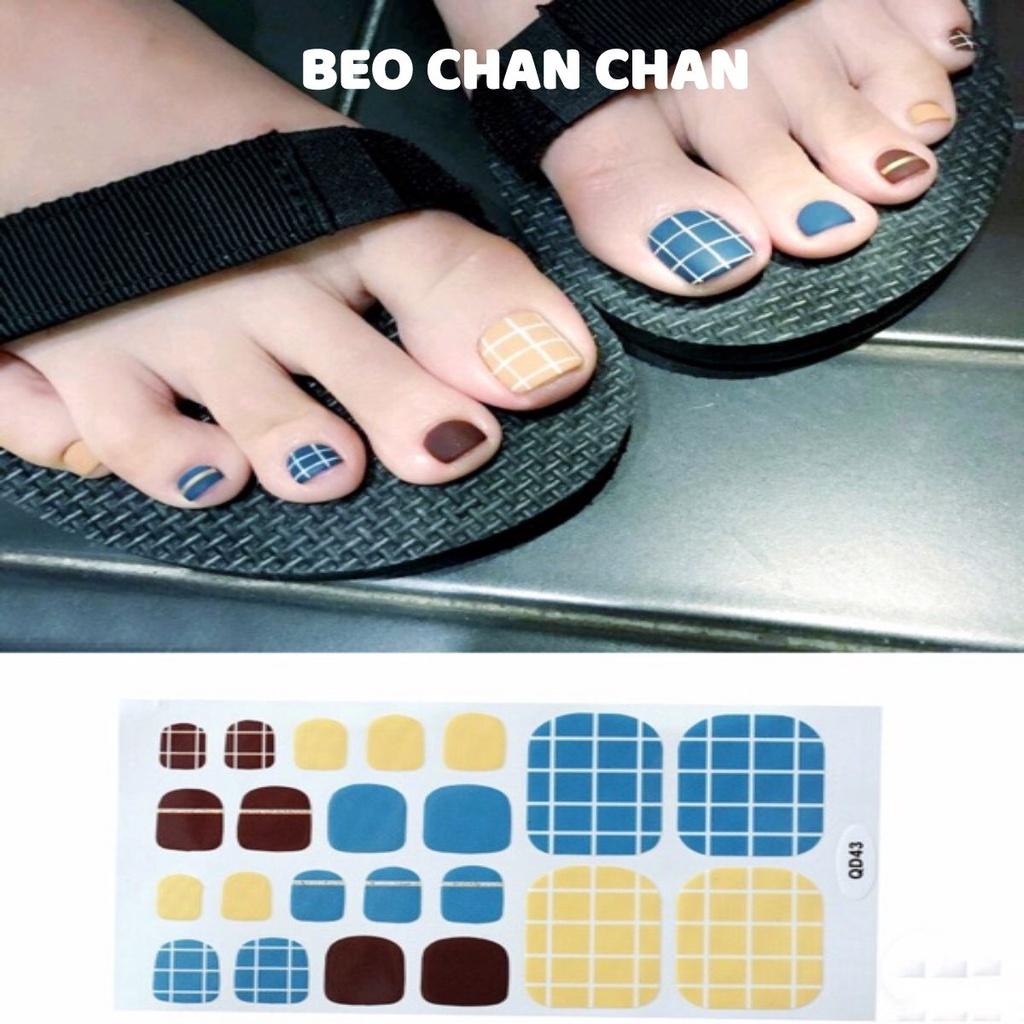 Set dán móng chân nghệ thuật nhiều màu - có ngay bộ móng đẹp trong 5 phút - CAM CAM