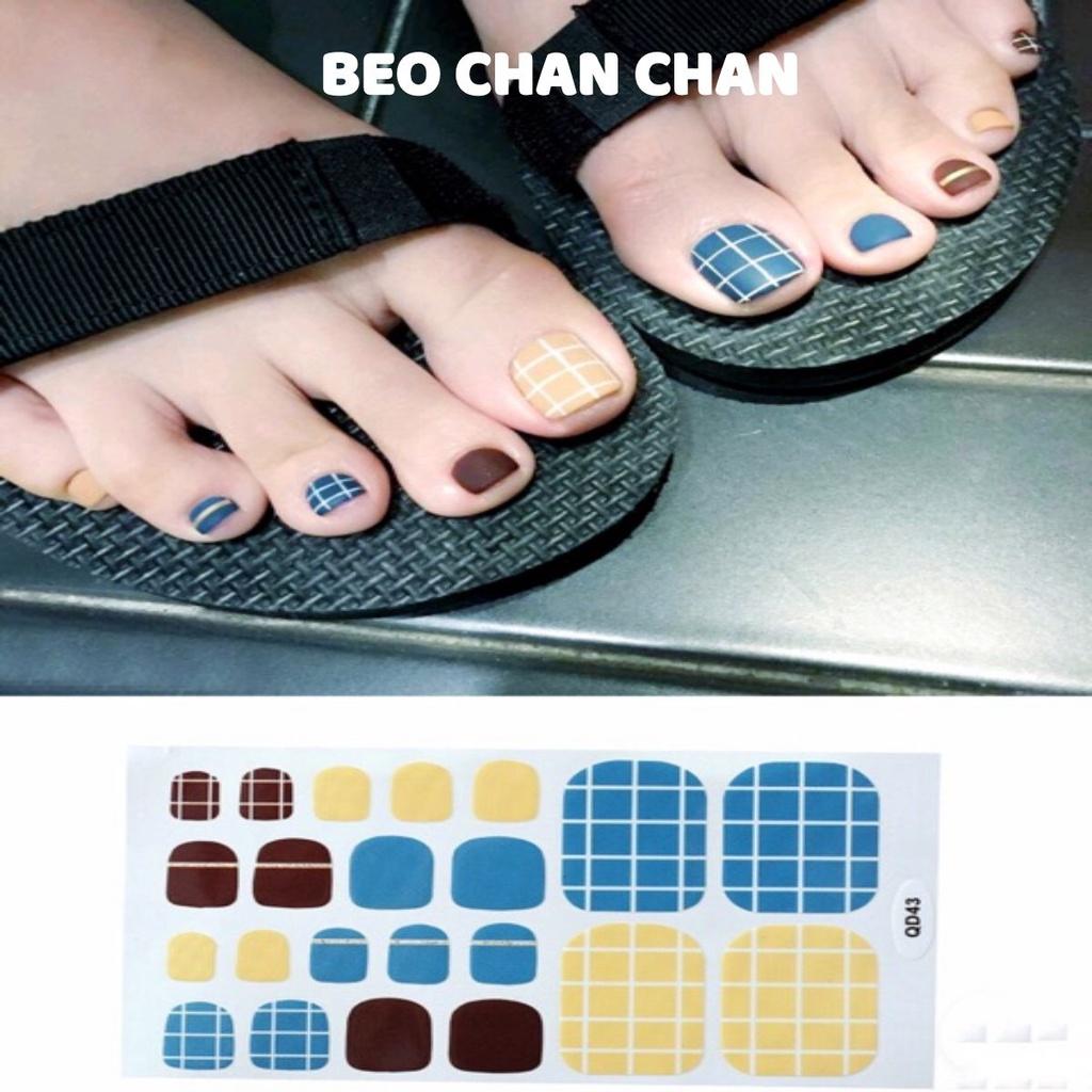 Set dán móng chân nghệ thuật nhiều màu - có ngay bộ móng đẹp trong 5 phút (Nail wraps / Nail stickers) - CAM CAM