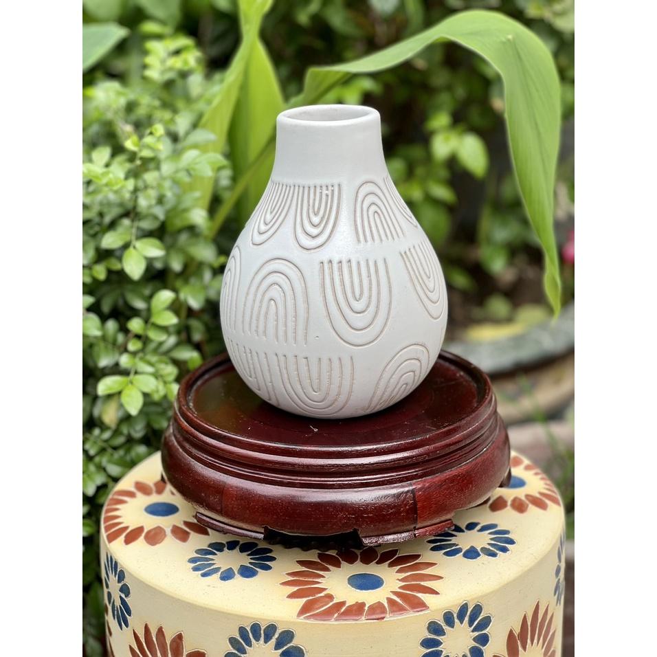 BÌNH HOA TRANG TRÍ DECOR GỐM SỨ XUẤT KHẨU DÙNG CẤM HOA TRANG TRÍ