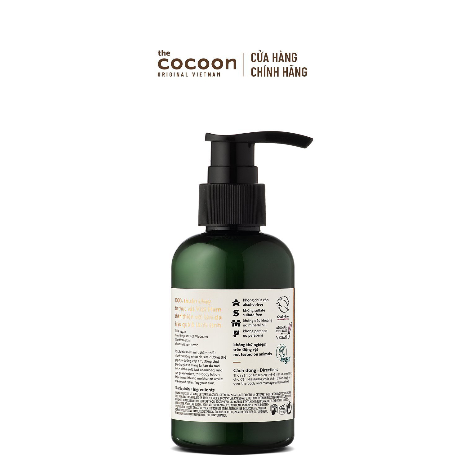 Sữa Dưỡng Thể Khuynh Diệp &amp; Bạc Hà Cocoon 140ml