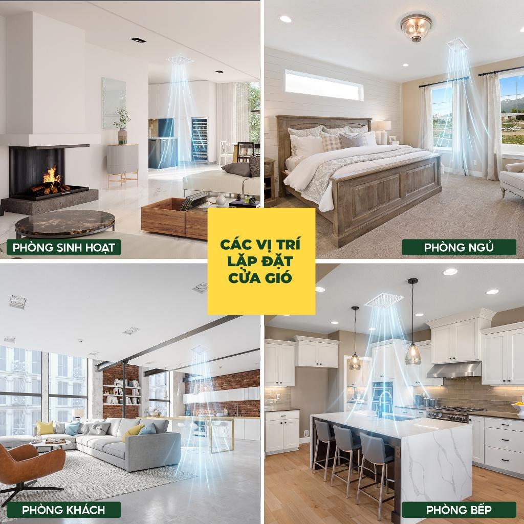 ASIA GREEN - Cửa Gió Nan Cong, Loại Bỏ Bụi Bẩn, Sơn Tĩnh Điện Hàng chính hãng (Bao gồm VAT)