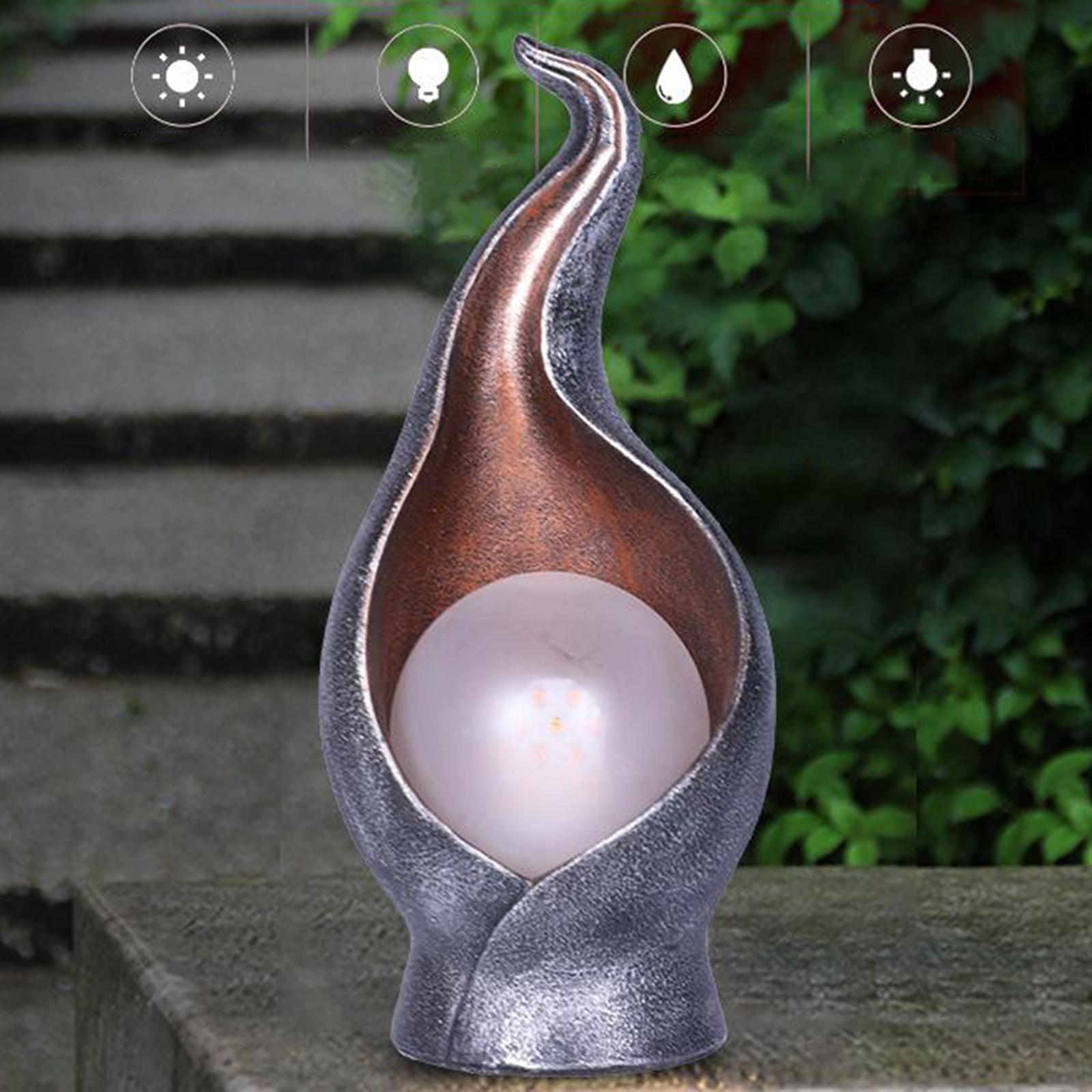 Solar Lights Outdoor Garden Resin Art Decor Waterproof Garden Yard Lights LED Lamp for Garden,Lawn,Patio,Pathway Decoration