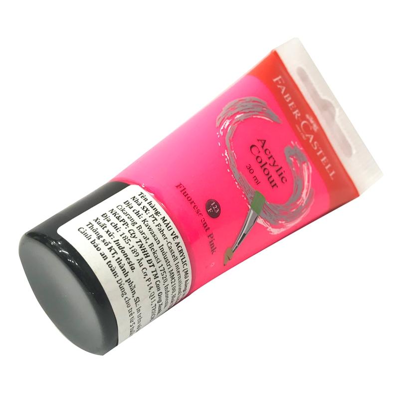 Tuýp Màu Vẽ Acrylic 30ml Fluorescent Pink (Hồng Neon)