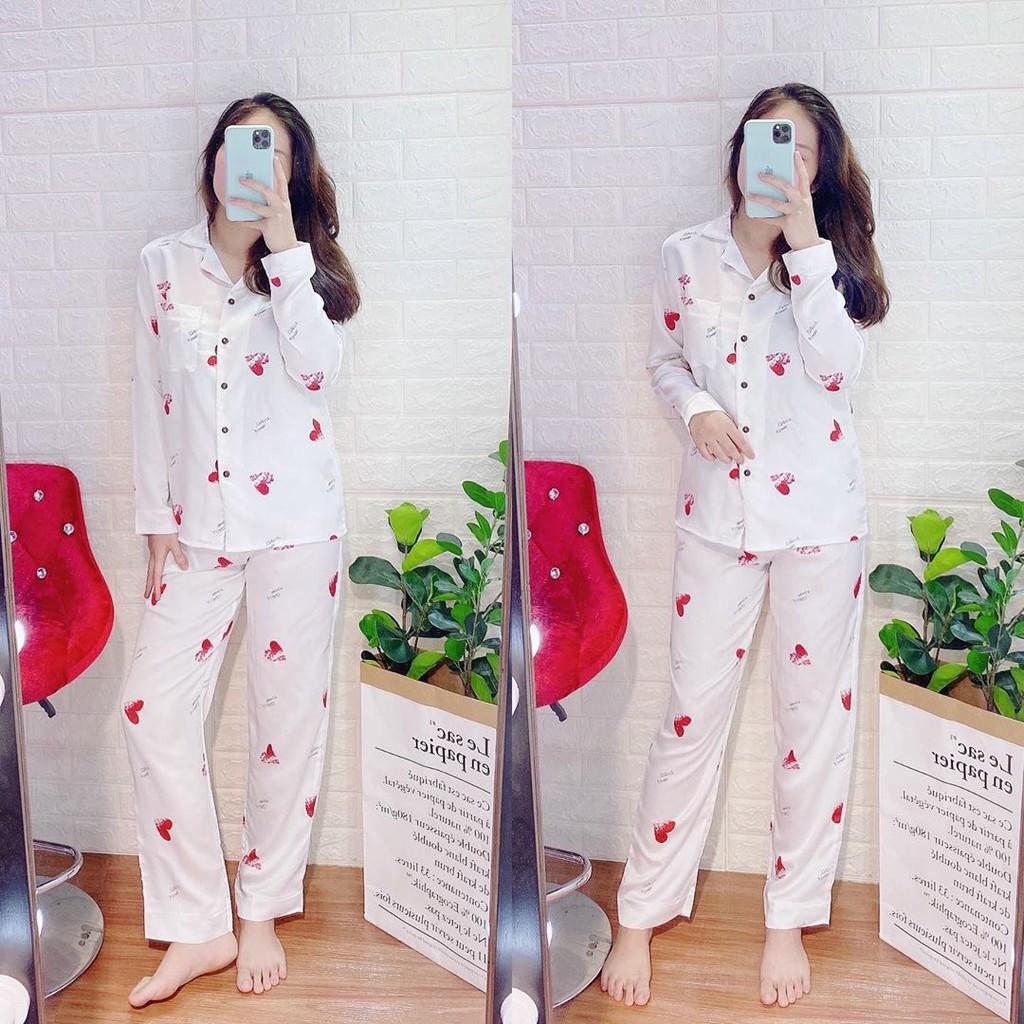 - Album Set Pijama Lụa Satin Dài Tay