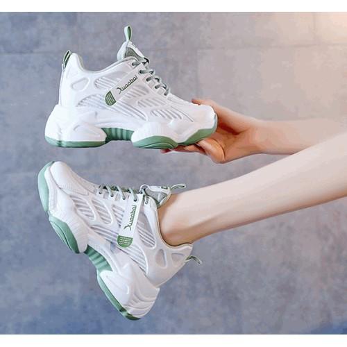 Giày sneaker thể thao nữ thời trang phối lưới độn thoáng Sneaker00003