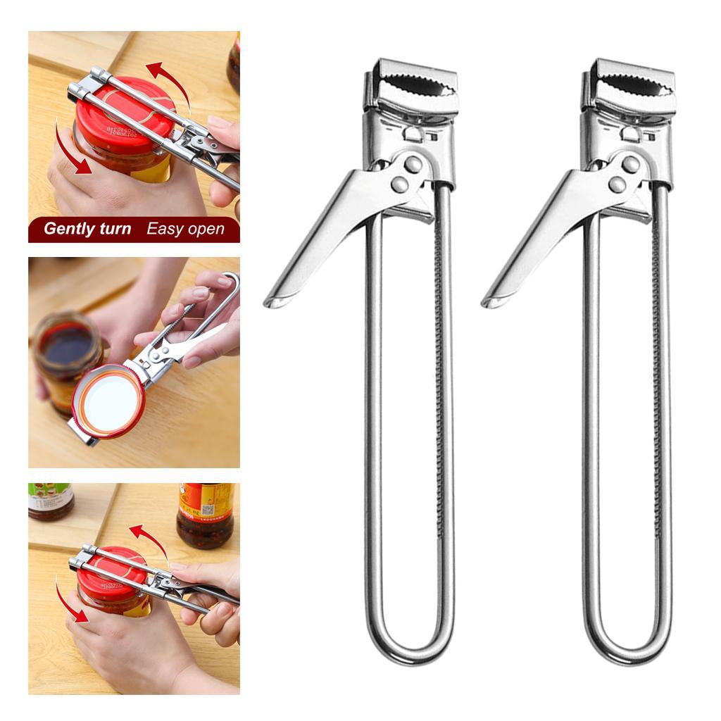 Can Opener Cover Remover Bottle Gripper Jar Lid Opener Kitchen Gadget Bar