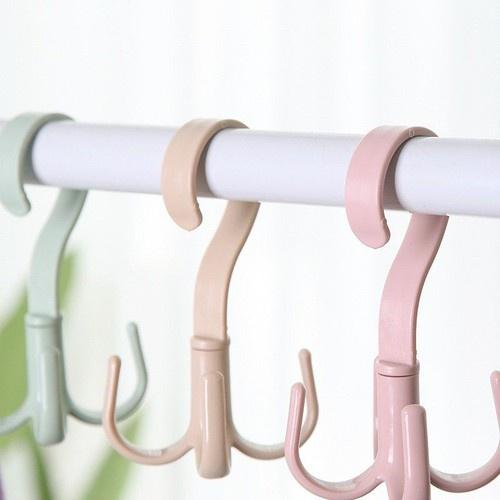 Sỉ 3k- Móc Nhựa 4 Chấu Xoay 360 Độ Treo Đồ, Giày Dép, Quần Áo, Túi Xách...