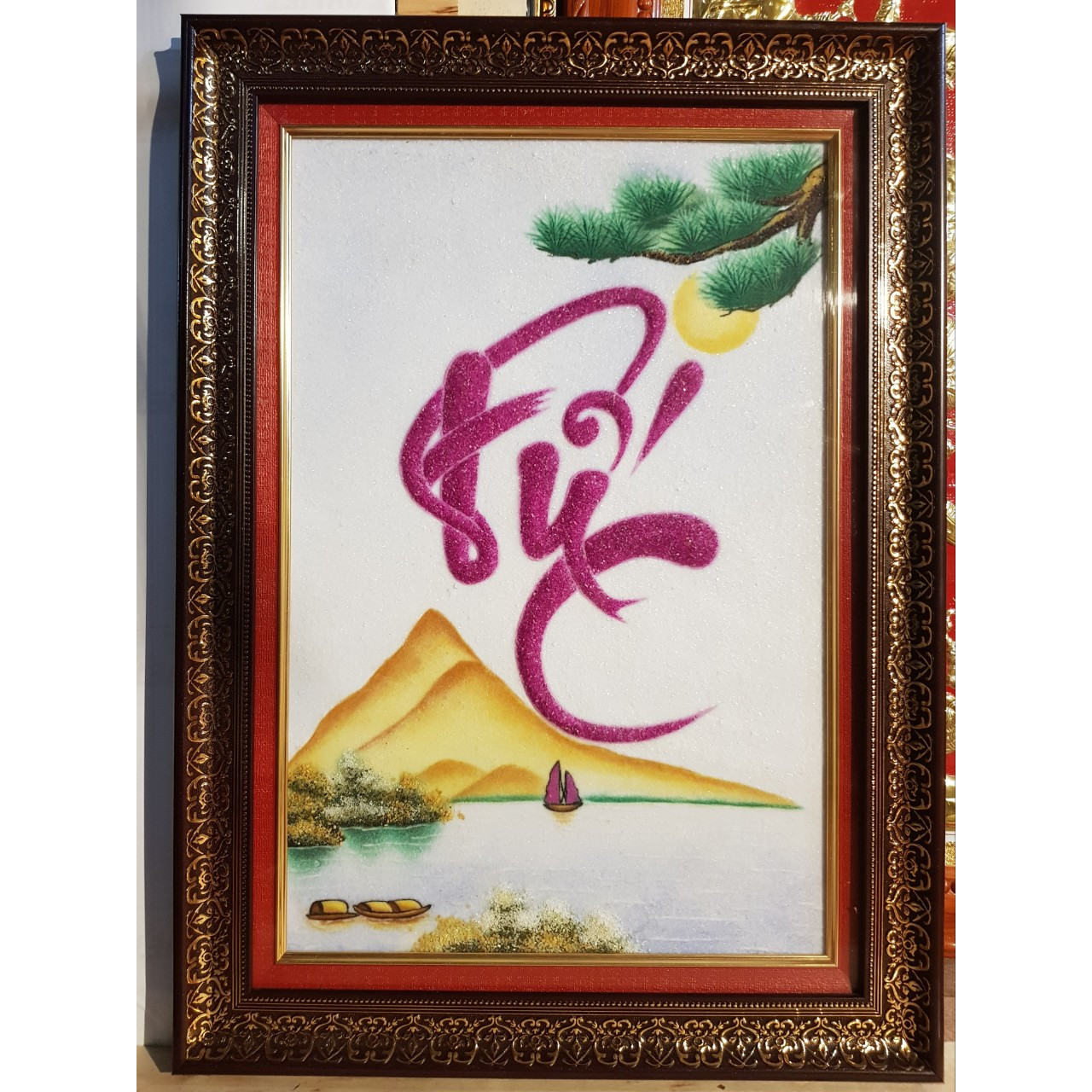 TRANH ĐÁ QUÝ THƯ PHÁP CHỮ -ĐỨC