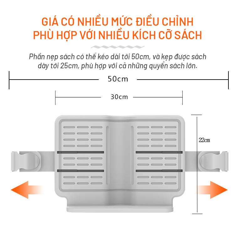 Giá Kẹp Đọc Sách Chống Cận Giá Đỡ Ipad Điều Chỉnh 180°