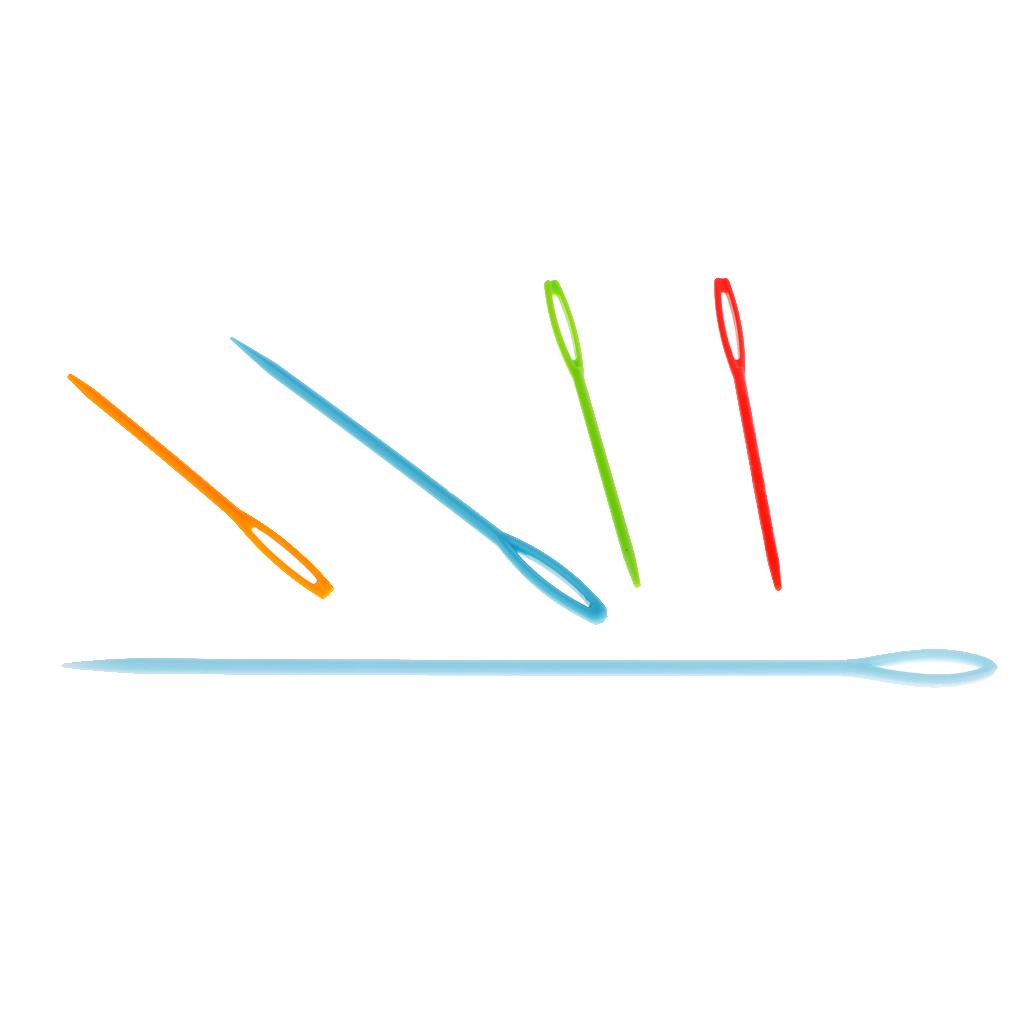 9pcs Plastic Needle Knitting Tools Hand Sewing Needles DIY Sweater Stitches