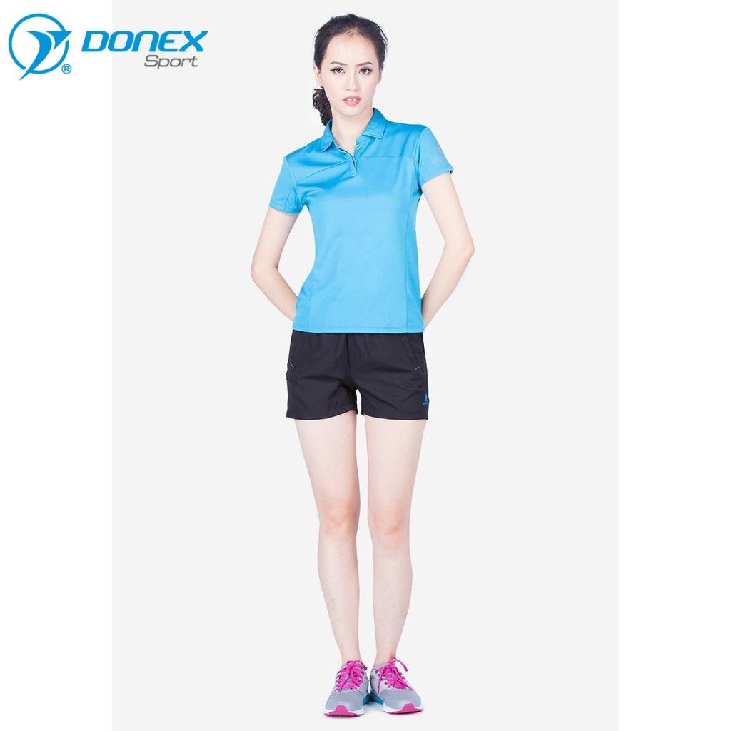 Áo Thể Thao Nữ Cổ Polo DONEXPRO Kiểu Dáng Đẹp Form Chuẩn, Chất Vải Cao Cấp, Ôm Cơ Thể Thấm Hút, Thoát Mồ Hôi AC-3355