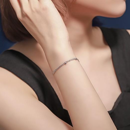Lắc Tay Bạc Hạt Bi Xinh Bảo Ngọc Jewelry L1781