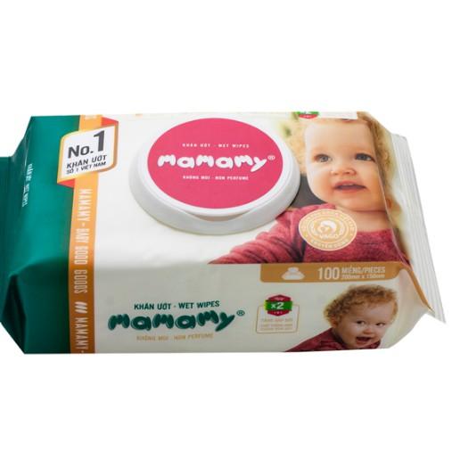 Giấy ướt Mamamy có nắp (100 tờ)