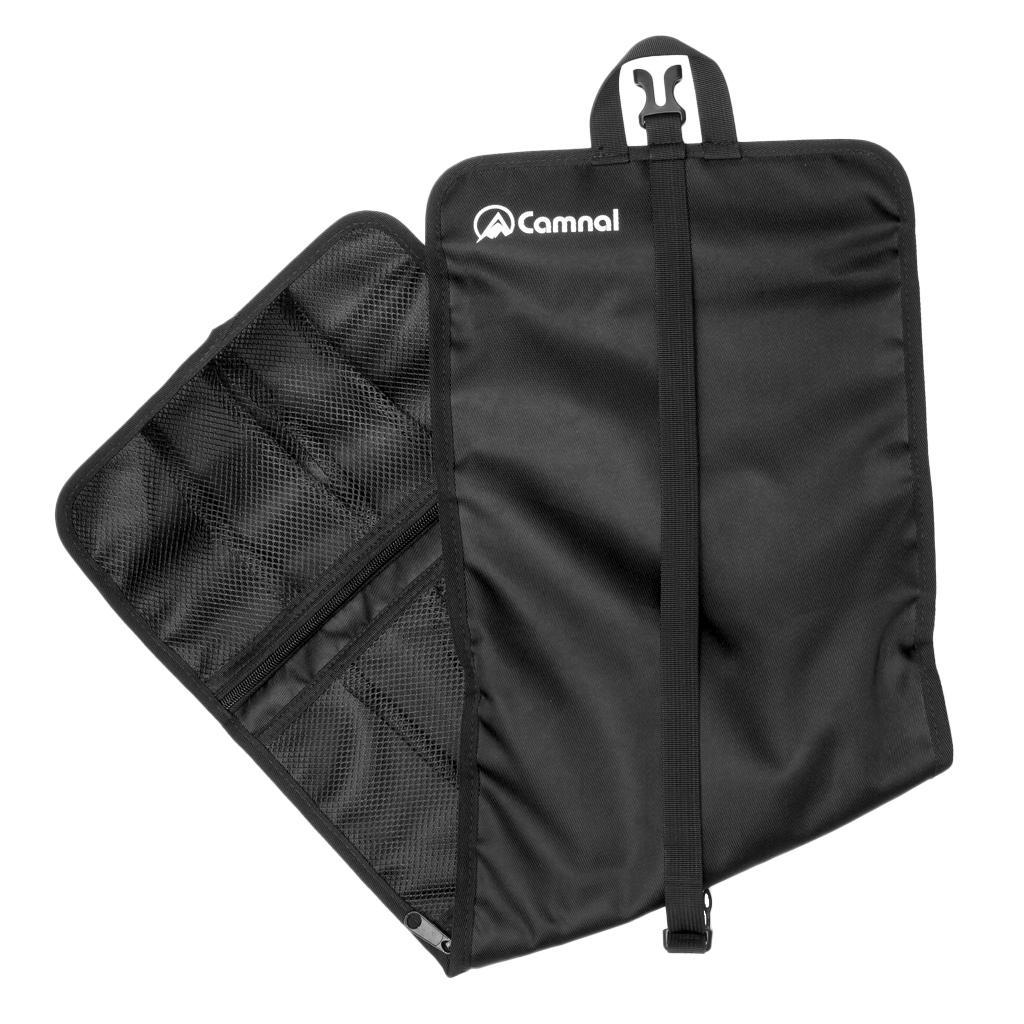 Rock Climbing Carabiner Storage Bag Hardware Buckle Holder Pouch Black