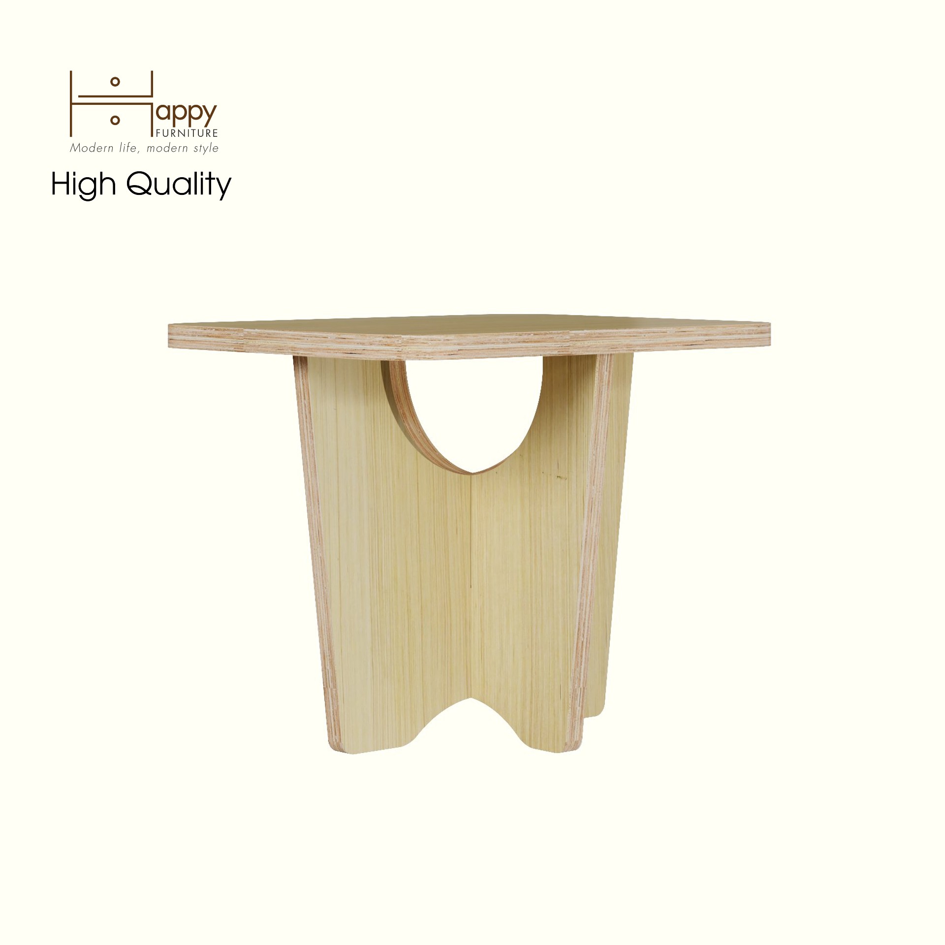 HAPPY FURNITURE , Gỗ tự nhiên , Táp đầu giường gỗ Plywood - SANARI , BAN_111 , 40cm x 32cm x 32cm DxRxC