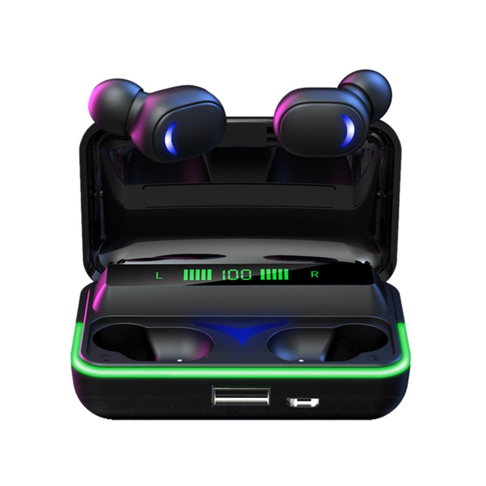 E10 Bluetooth V5.1 Tai Nghe Có Sạc USB Box Màn Hình 8D Âm Thanh TWS Tai Nghe Nhét Tai Không Dây Có Mic Dành Cho Điện Thoại Thông Minh