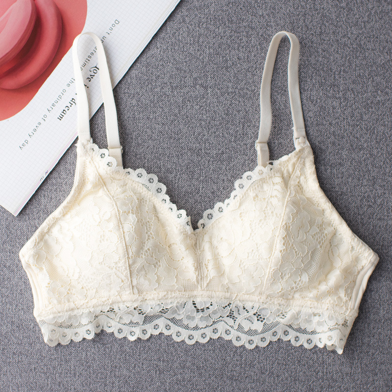 Áo lót bầu và cho con bú ren mềm không gọng đệm mỏng, bralette bầu B070