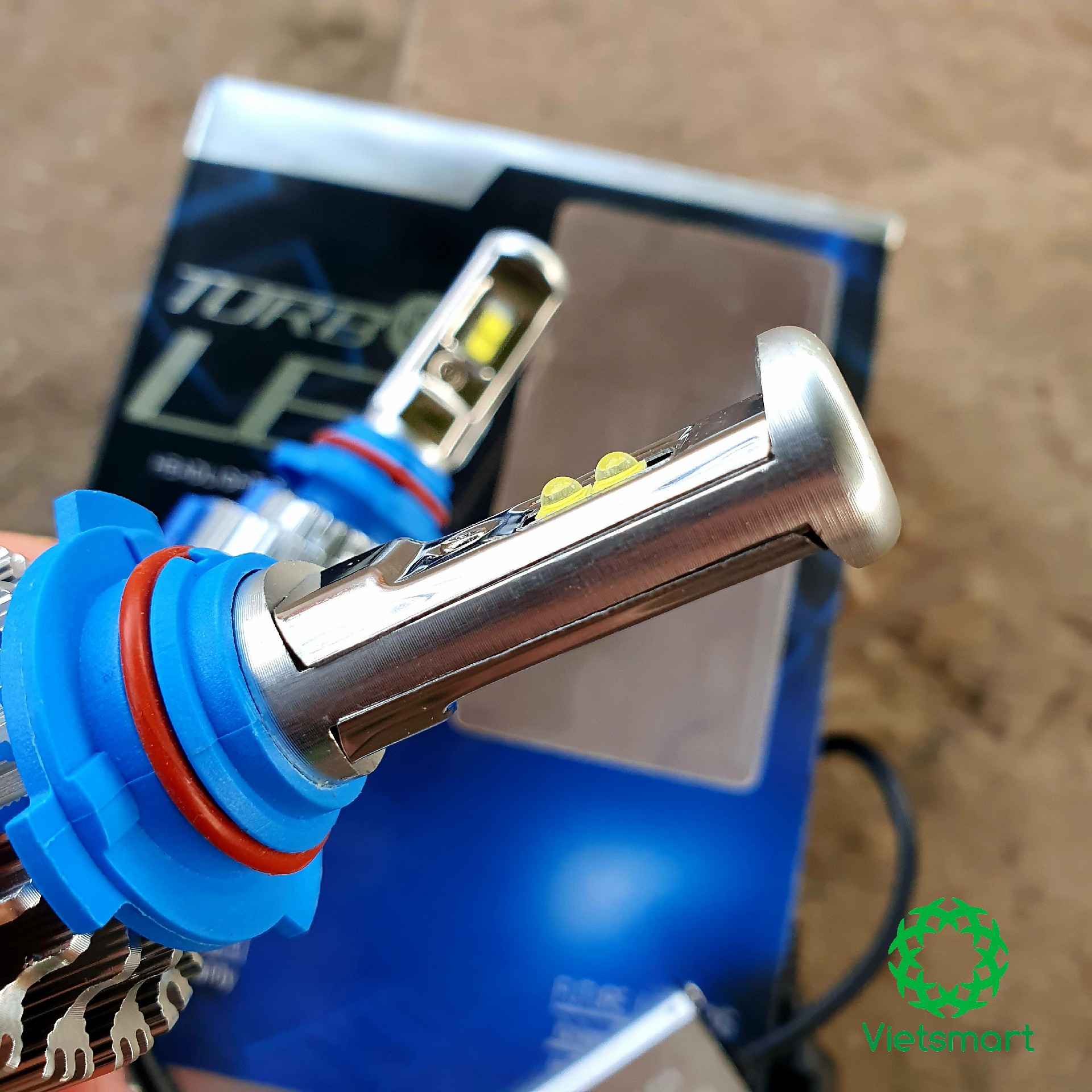 Đèn pha cos TURBO LED T1 siêu sáng chuyên dụng cho xe hơi
