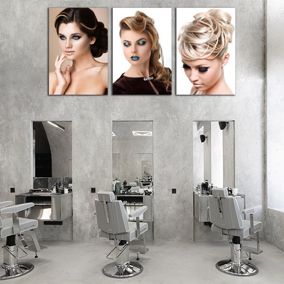 Combo tranh spa, tranh salon tóc, hair spa