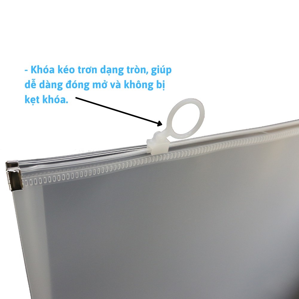 Túi Đựng Tài Liệu HH Clear Bag S20 Khoá Zip, Đựng Vừa Tài Liệu A4 - 6670 Sản Phẩm Phù Hợp Lưu Trữ, Bảo Quản Tài Liệu Cho Học Sinh Và Nhân Viên Văn Phòng