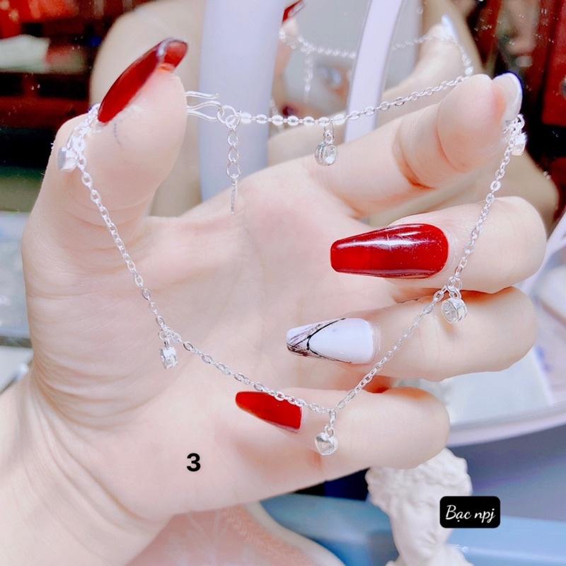 Lắc chân nữ kiểu xinh xắn, Lắc chân Bạc Ta - Bạc npj