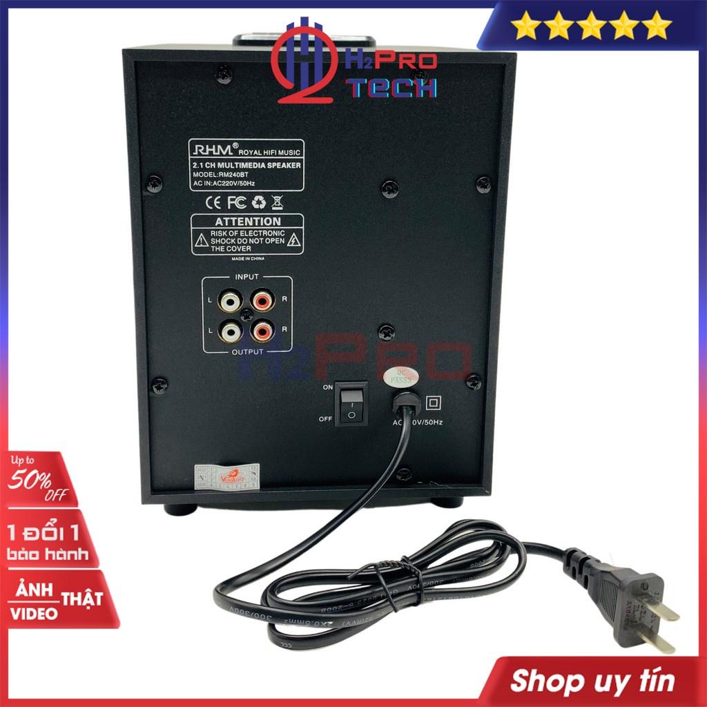 Loa máy tính bàn, loa vi tính bluetooth RHM RM240 Seri cao cấp 20W Bluetooth-USB-AUX, hàng chính hãng - H2pro Tech