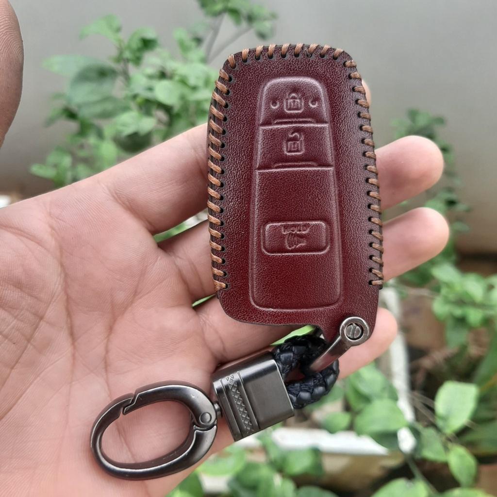 Bao Da Chìa Khoá Toyota Cross, Da Thật, Bảo hành 2 năm, có khắc tên và sđt chủ xe