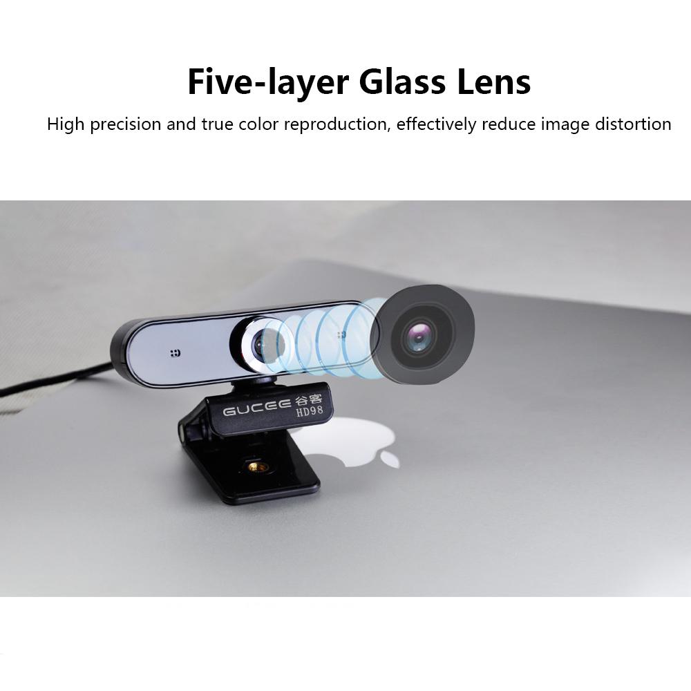 Webcam GUCEE HD98 1080P tự động lấy nét,tích hợp Micrô Máy ảnh cho máy tính xách tay