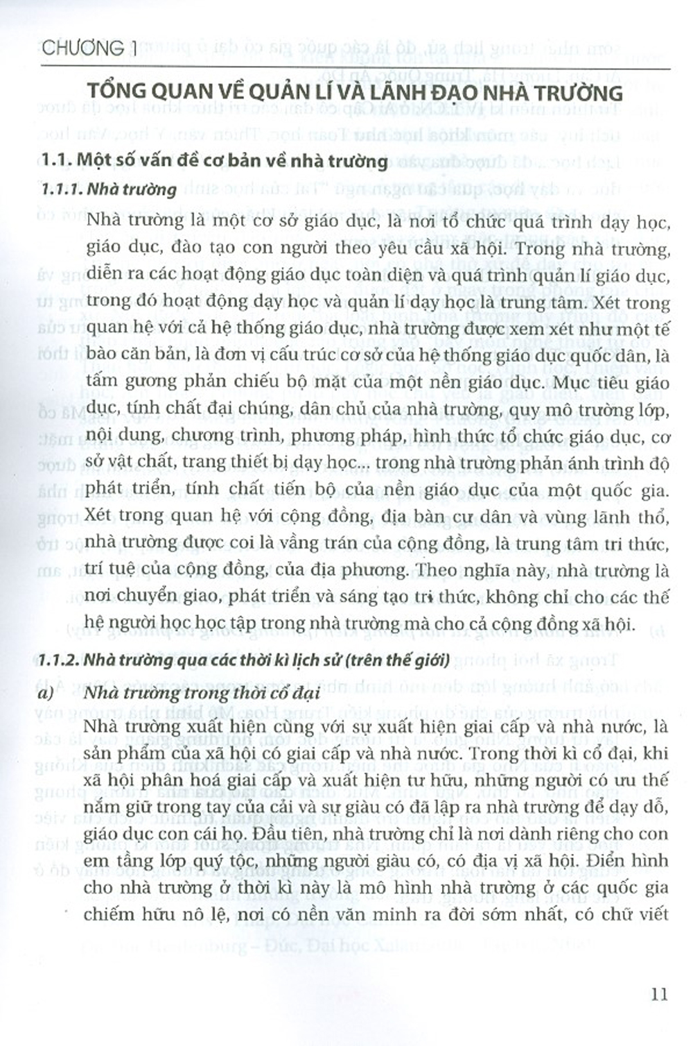 Quản Lí Và Lãnh Đạo Nhà Trường