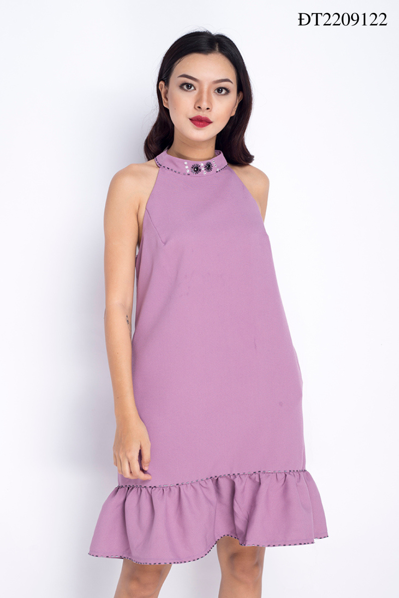 Đầm suông cổ yếm NN160305