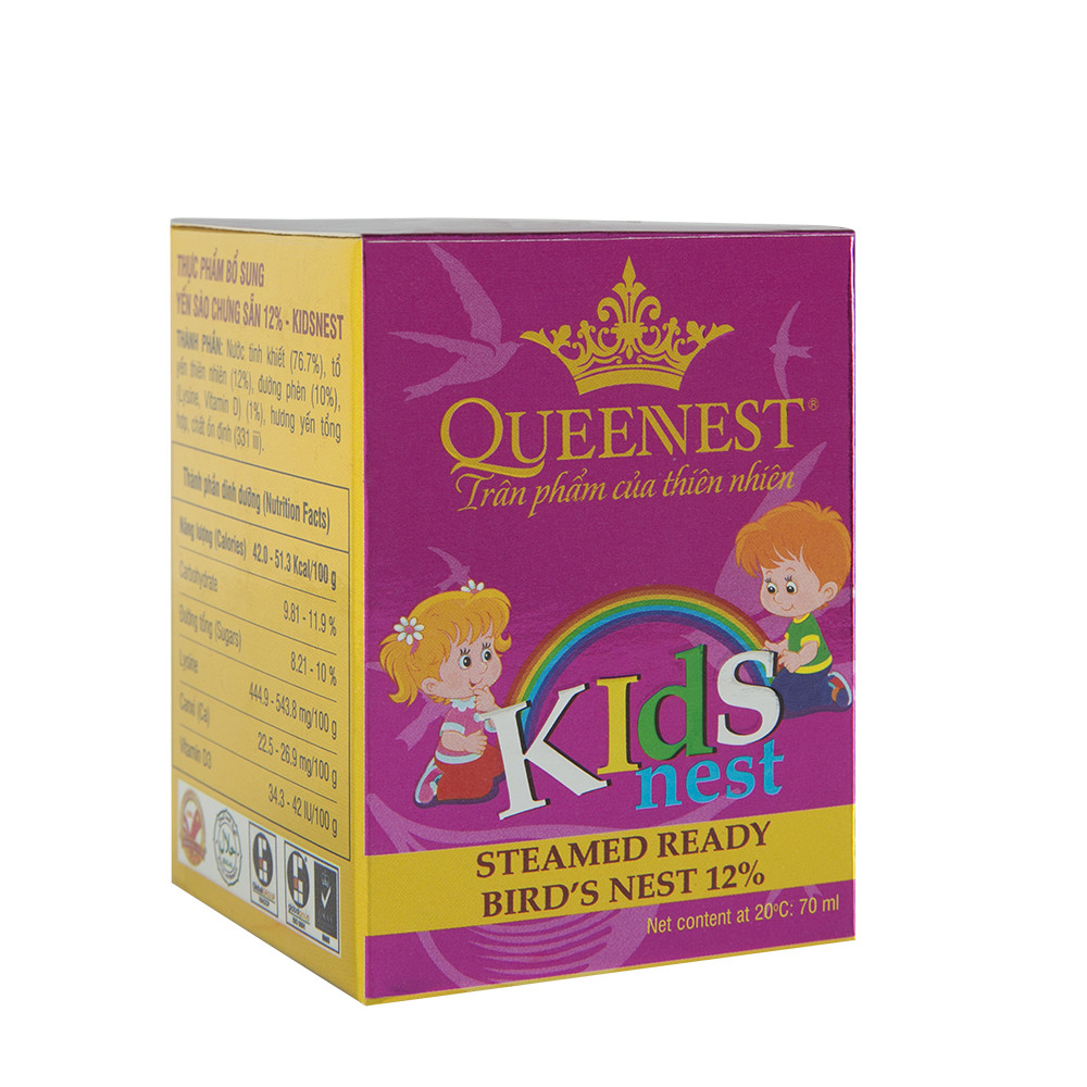 Lốc 6 hũ KidsNest 12% - Yến QUEENNEST