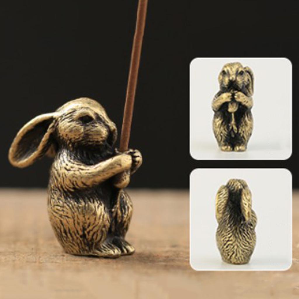 Mini Rat Statue Stick Incense Holder China
