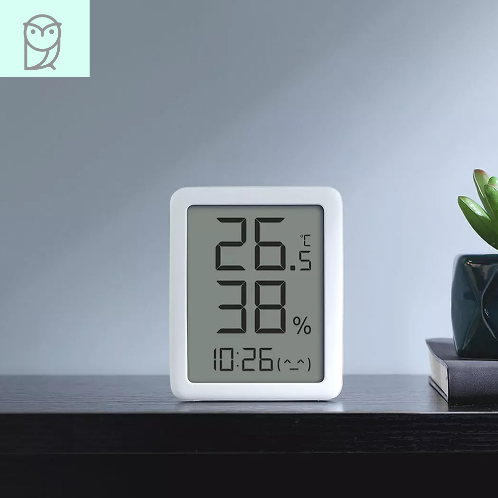 Nhiệt Kế Miaomiaoce Máy Đo Độ Ẩm Màn Hình LCD 3.5 Inch Kỹ Thuật Số Hiển Thị Thời Gian Nhiệt Độ Độ Ẩm 24H Cảm Biến Trong Nhà
