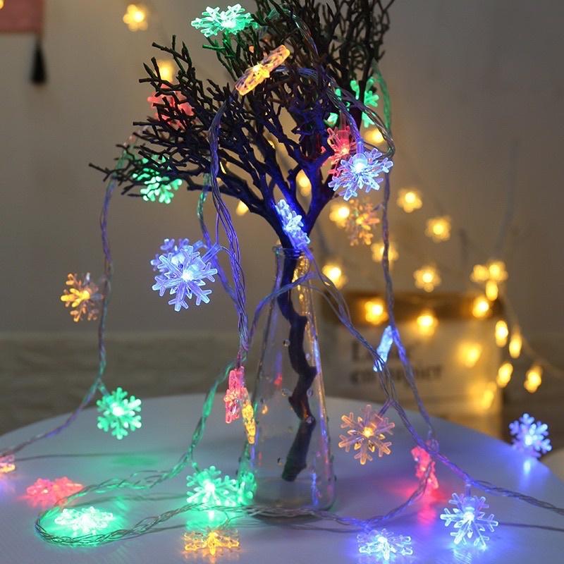 Đèn led bông tuyết đủ màu 3 mét