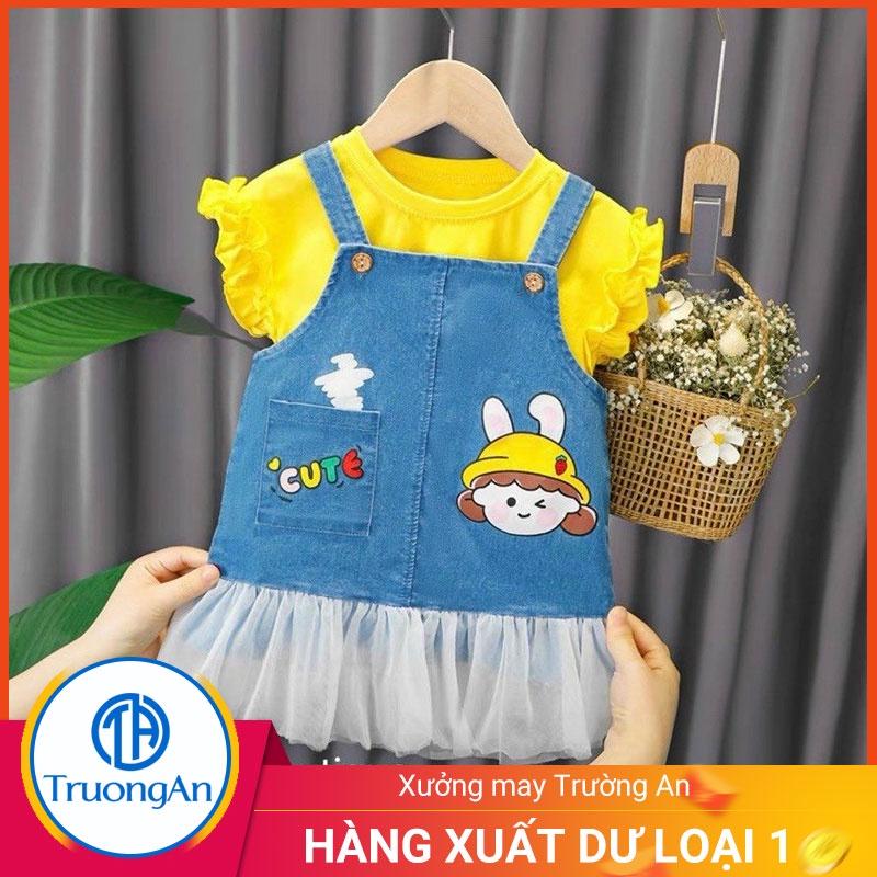 Bộ áo, váy bé gái Princess cao cấp cotton