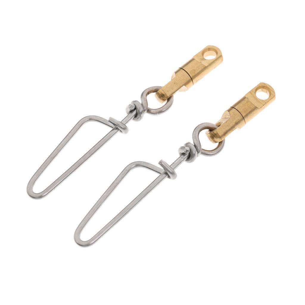 4pcs High Strength Swivels Fishing Ball Bearing Swivel with Coastlock Snap Connector Sea Fishing