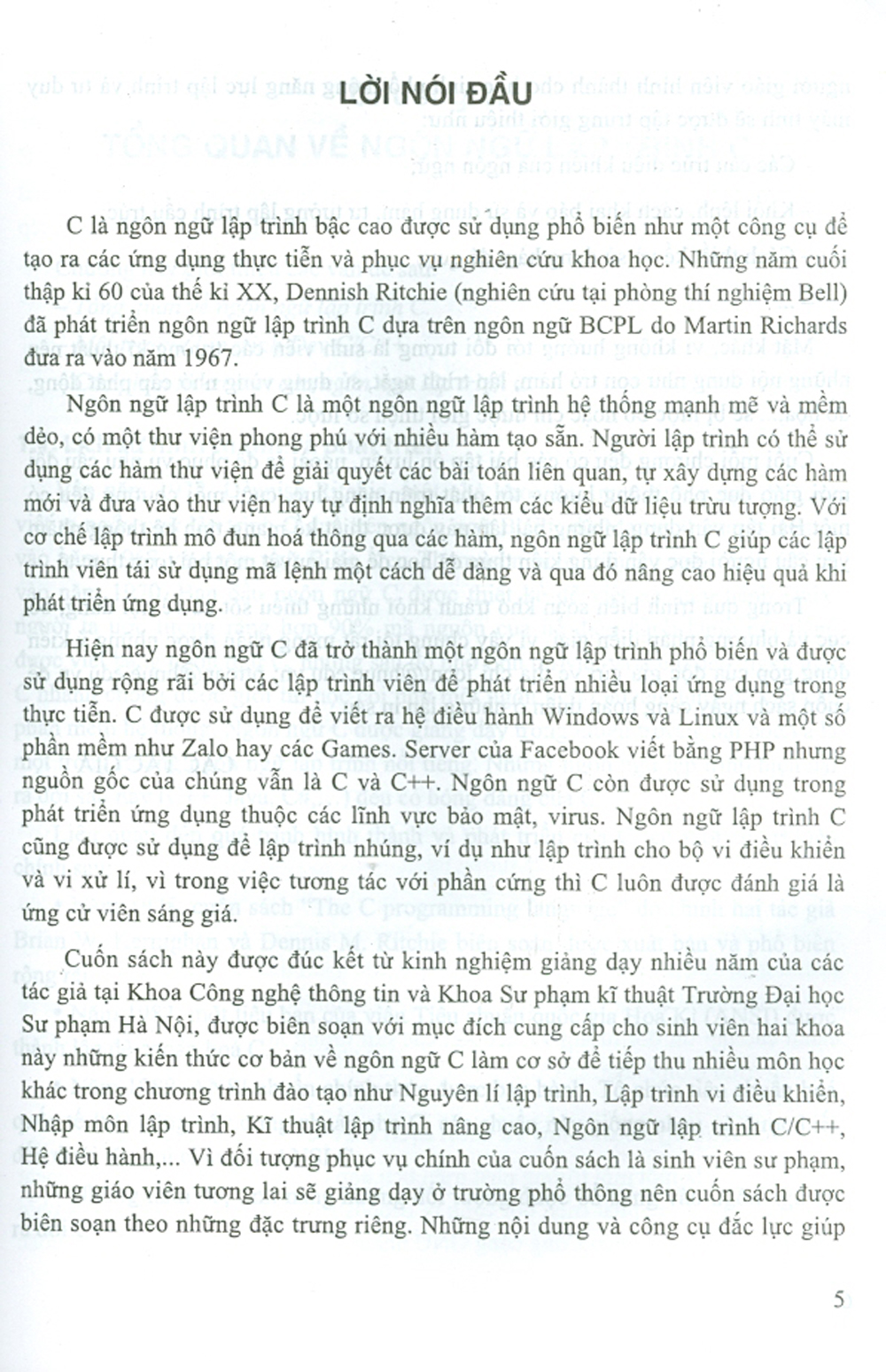 Giáo Trình Ngôn Ngữ Lập Trình C