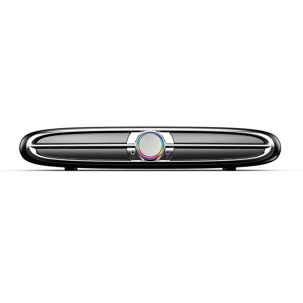 Loa Soundbar hổ trợ USB Smalody 3,5 mm,siêu trầm 10W/ Giắc cắm tai nghe micrô cho máy tính, để bàn,TV