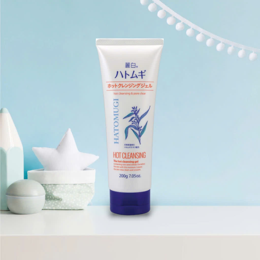 Gel Tẩy Trang Nóng Sạch Sâu Và Dưỡng Ẩm Da Hatomugi Reihaku Hatomugi Hot Cleansing Gel (Tuýp 200G)