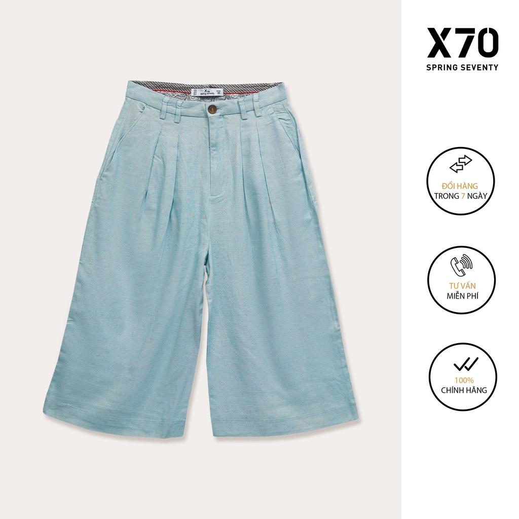 Quần Culottes Nữ Linen Thiết Kế Ống Rộng Form Lửng Thời Trang X70 - 05590023