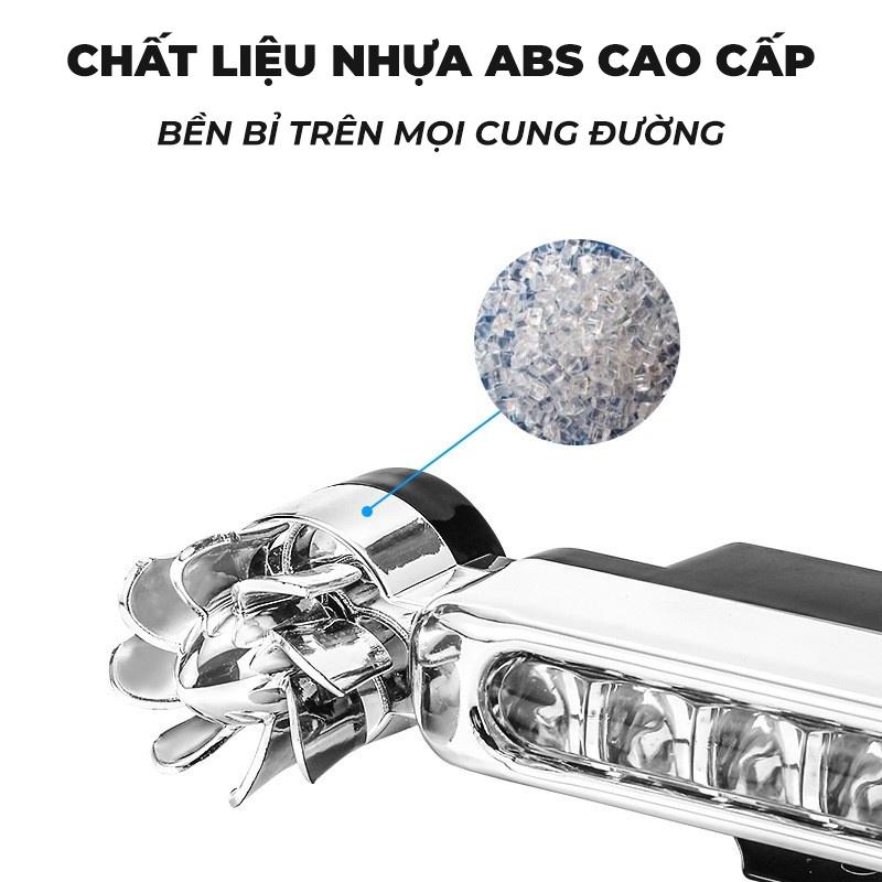 Đèn Led Xe Trang Trí Gắn Ngoài 8 Màu - Đèn Led Gió Không Dây Dễ Dàng Lắp Đặt Tích Hợp 8 Bóng Phù Hợp Gắn Xe Hơi, Xe Máy