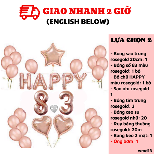 Bộ bong bóng trang trí ngày Quốc tế phụ nữ 8/3 màu trắng hồng wmd13