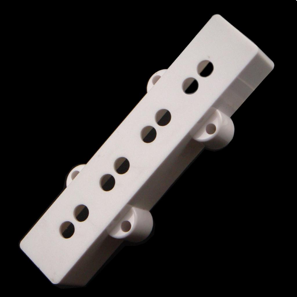 2pcs White JB Bass Pickup Covers Neck&Bridge for 4 String Jazz Bass Parts