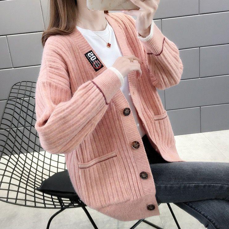 Áo Khoác Len Cardigan Nữ Form Rộng Quảng Châu Đẹp 2